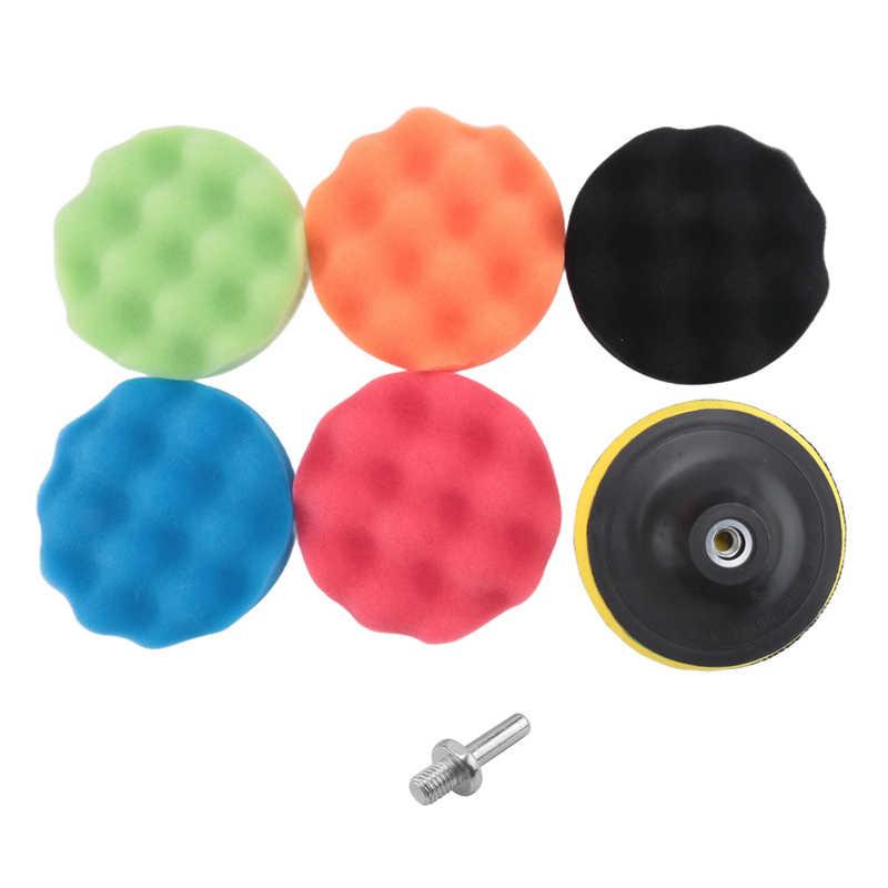 Polish Pad Set Buffer - ABJA-8Pcs/Set Zestaw gąbek samochodowych do polerowania