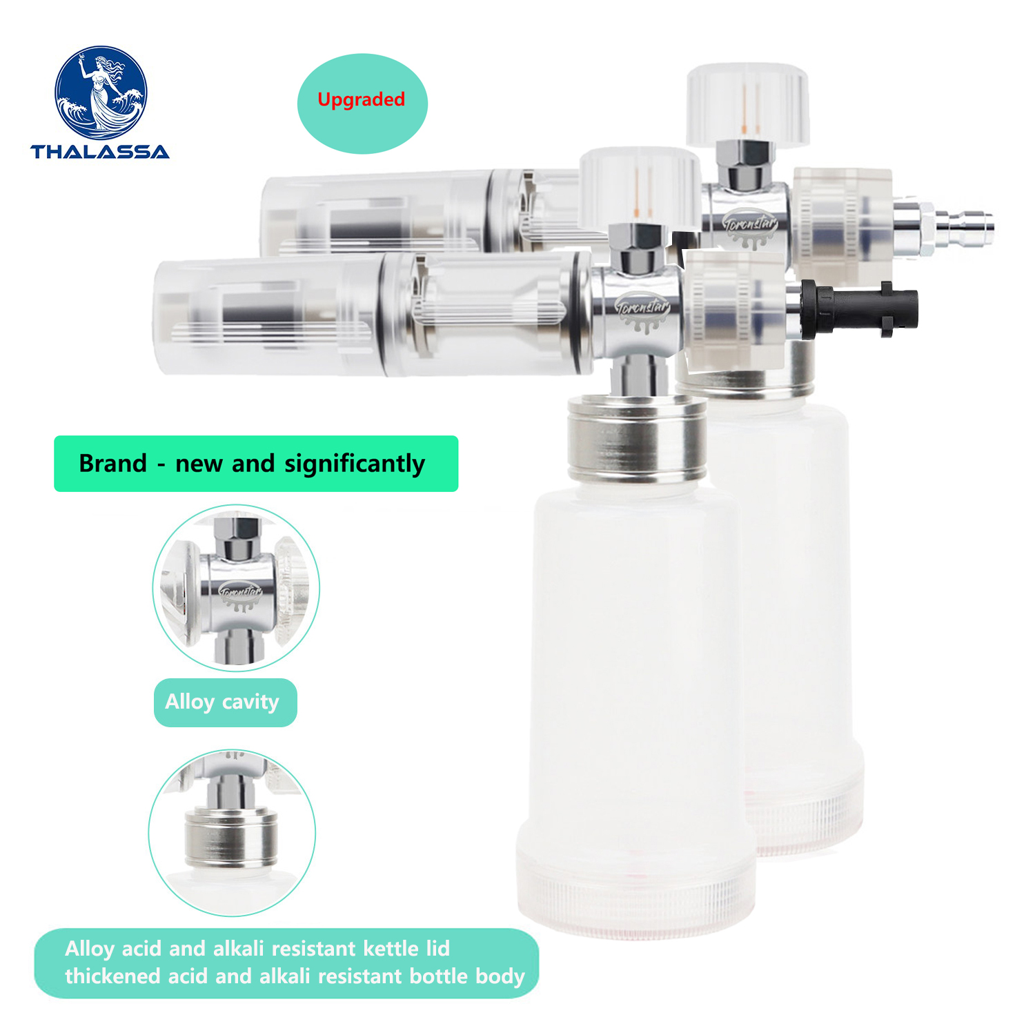 Pressure Washer Foam Gun - Pistolet do piany regulowany 100ml, odporny