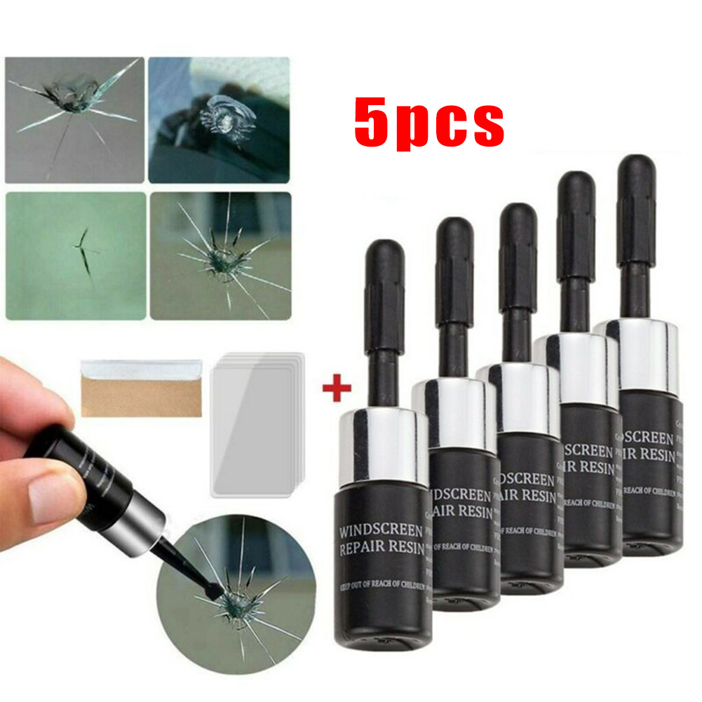 Glass Cleaner Streak - 5 SZTUK Samochodowa szyba przednia Pęknięcie