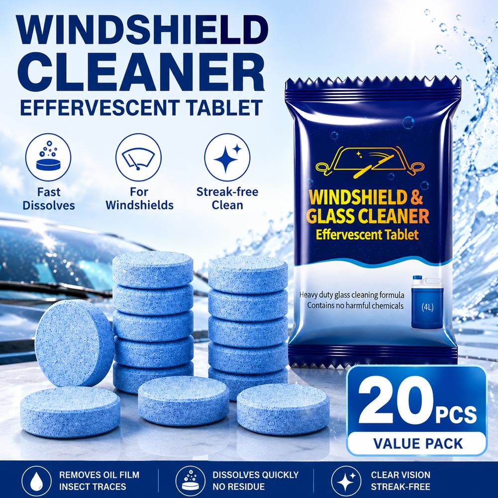 Tabletki musujące do spryskiwa – Glass Cleaner Streak recenzja i cena