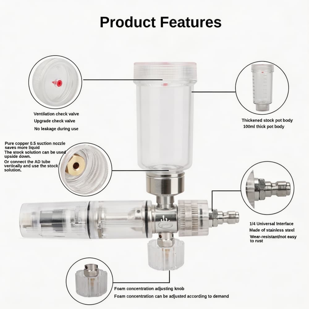 Pistolet do piany regulowany 1 – Pressure Washer Foam Gun recenzja i cena