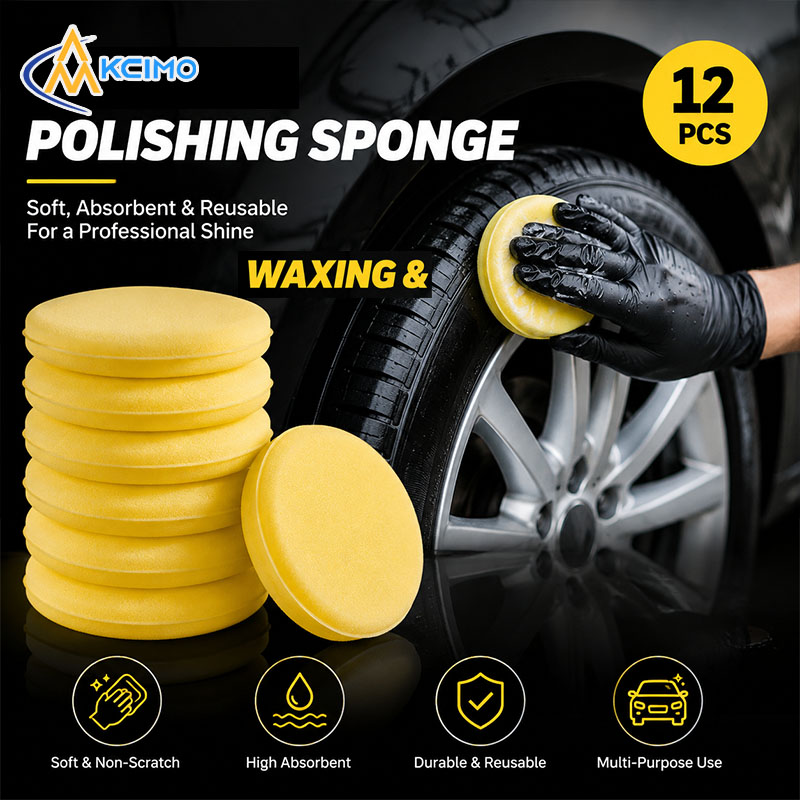 12 szt. Okrągłe gąbki do wosko – Wax Applicator Pad recenzja i cena
