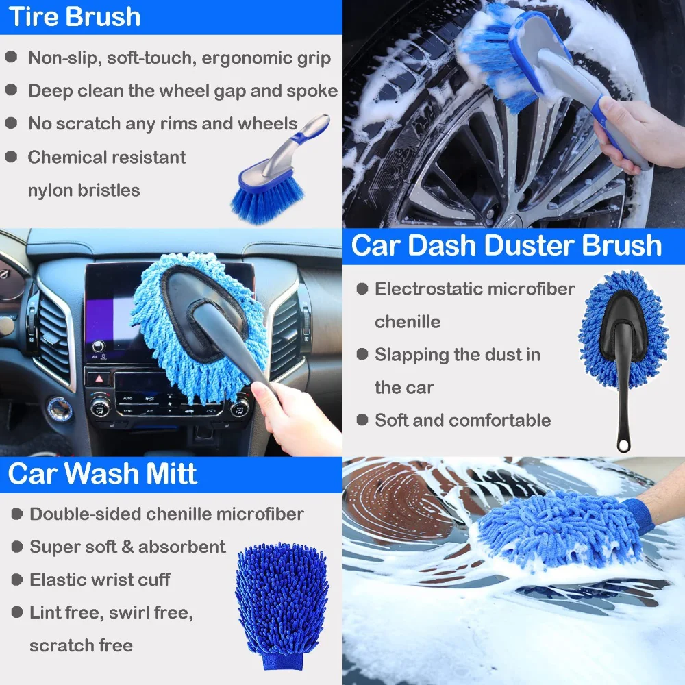 Zestaw szczotek do mycia samoc – Dirt Brush Interior recenzja i cena